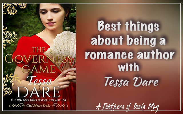 The three best things about being a romance author with Tessa Dare